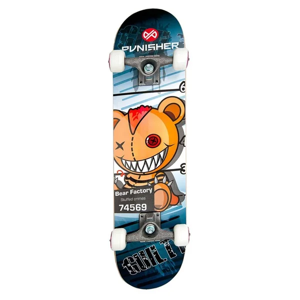 Punisher Guilty Complete Skateboard - 31&& - Brown
