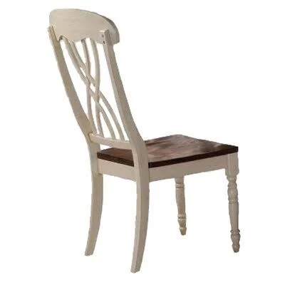 Corso Cross Back Side Chair in Buttermilk Canora Grey