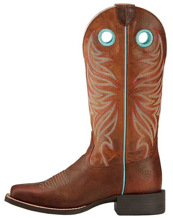 Ariat Women's Round Up Ryder Boot - Sassy Brown B, 6