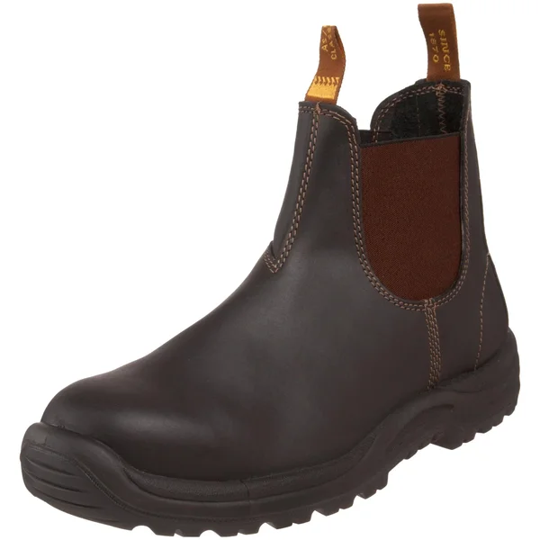 Blundstone Adult Unisex Steel Toe Cap Work Boots, Brown, 11.5M