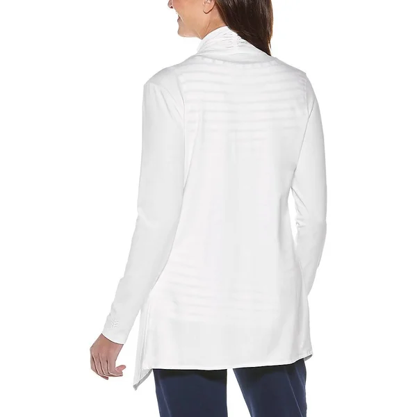 Women's Marietas Sun Wrap, UV Protective Sweaters For Women, White