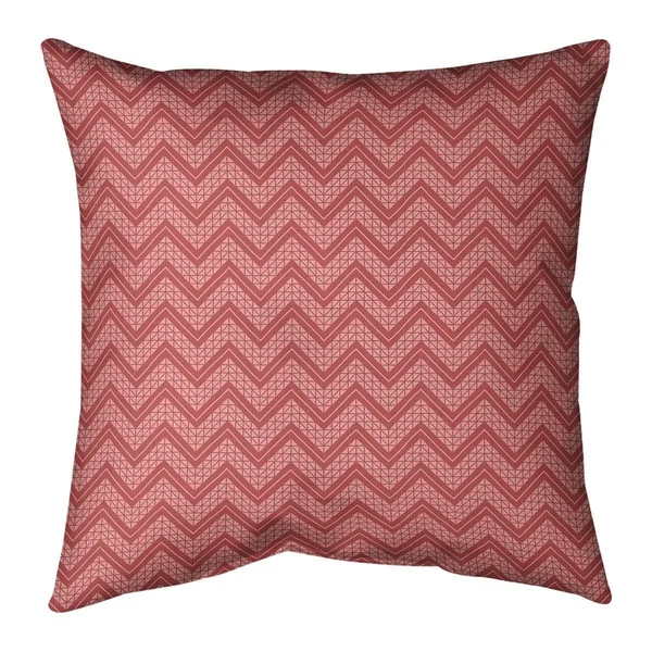 Porch & den Bayberry Cool Chevron Pattern Throw Pillow - 26 x 26 - Blue - Polyester