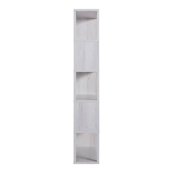 70.75x22 Montalva 5 Shelf Bookcase White Oak - HOMES: Inside + Out
