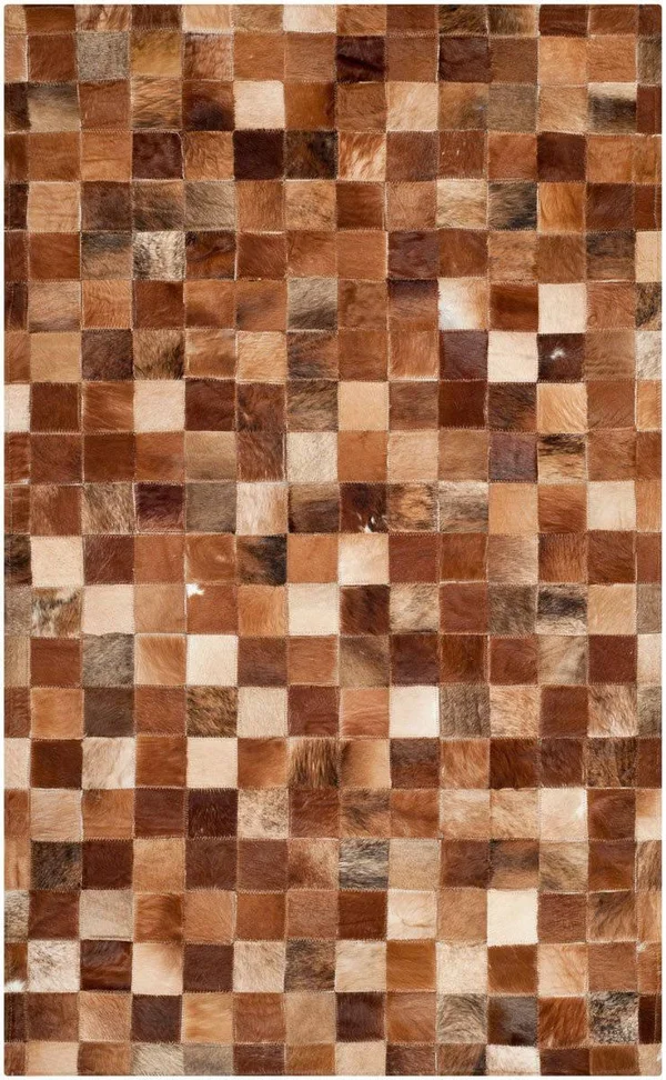 Safavieh Studio Leather STL517B 8& x 10& Brown - Beige Rug