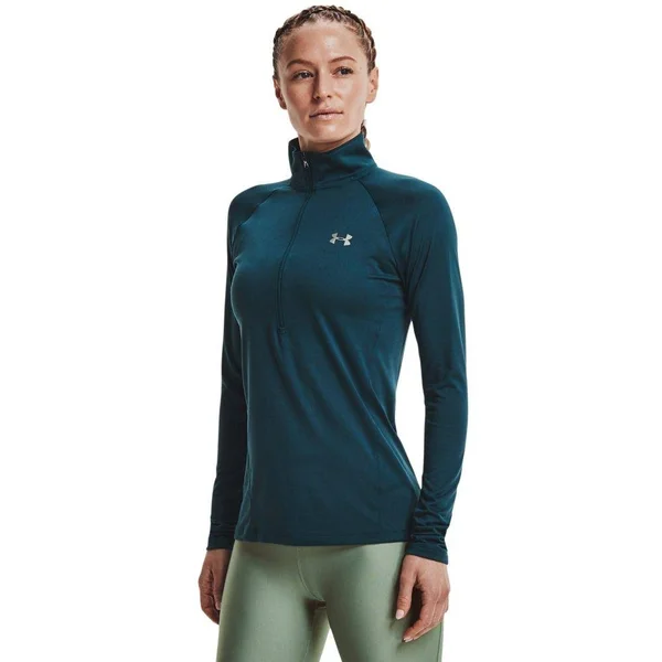 Under Armour Women's Tech Zip - Blue, LG
