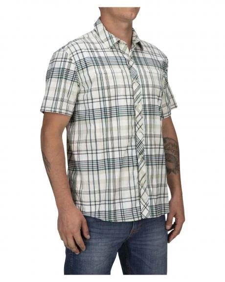 Simms Stone Cold SS Shirt Laguna Morada Plaid, M