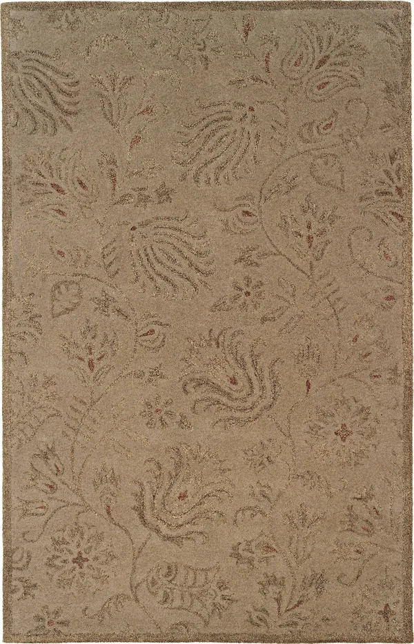 Linon Ashton Gold/ Olive Area Rug (4' x 6')