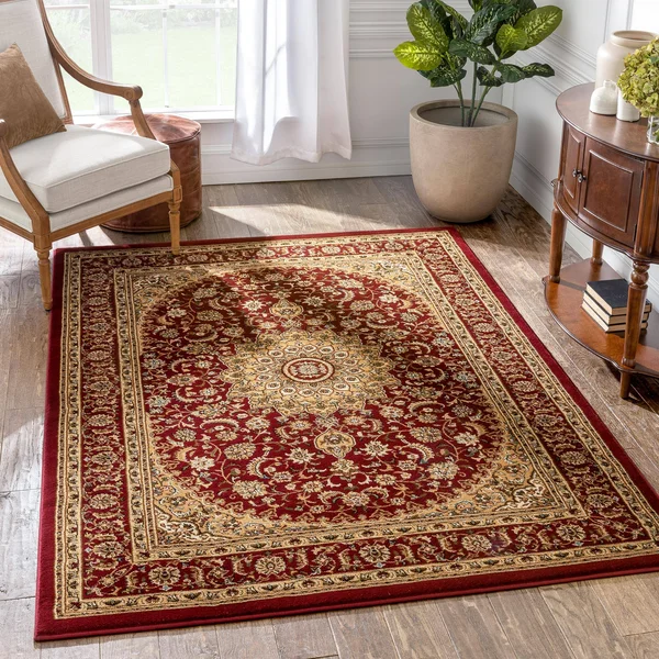 Well Woven Red 6& 7x22 x 9& 3x22 Aviva Rug Timeless Traditional Rectangle - 3713640-67093