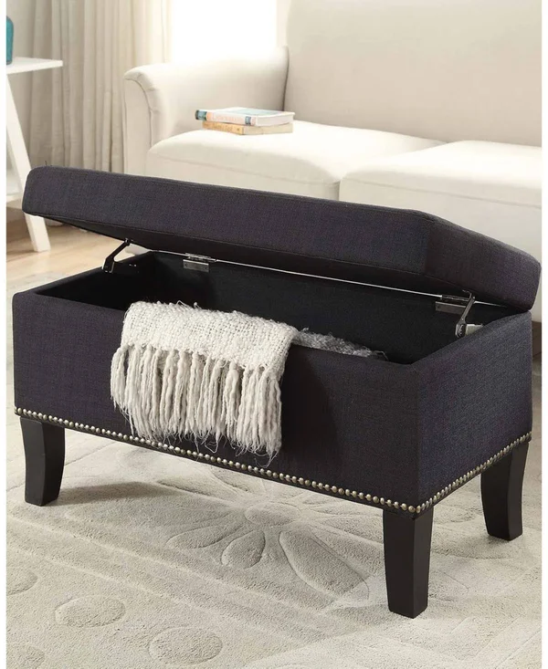 Convenience Concepts Designs4Comfort Winslow Storage Ottoman - Gray
