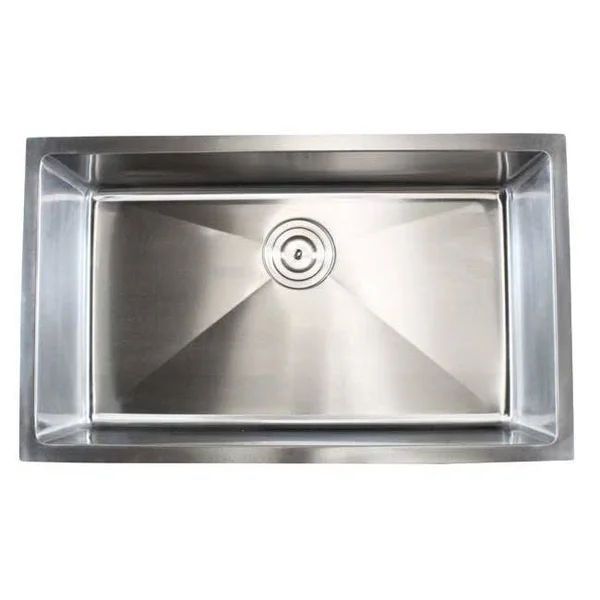 Stainless Steel Undermount Single Bowl 15mm Kitchen Sink - 36 F3619