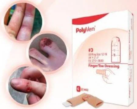 PolyMem Adhesive Dressing, Ring Size 8