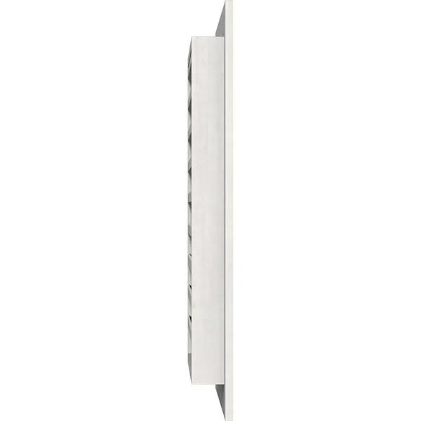 Ekena Millwork GVWVE14X1801RFPWR 14x22W x 18x22H Vertical Gable Vent (19x22W x 23x22H Frame Size): Primed - Functional, Rough Saw
