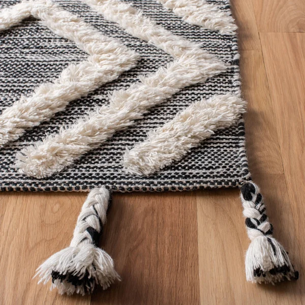 Safavieh Kenya Rug Collection KNY331Z - Black, Ivory - 8& x 10&
