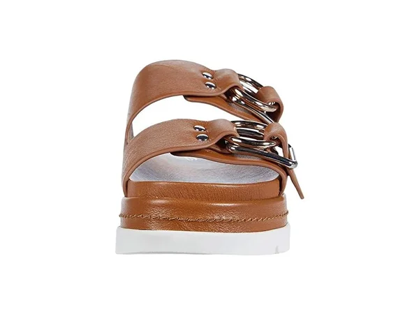 J/Slides Baha Women's Shoes Tan Leather : 8.5 M