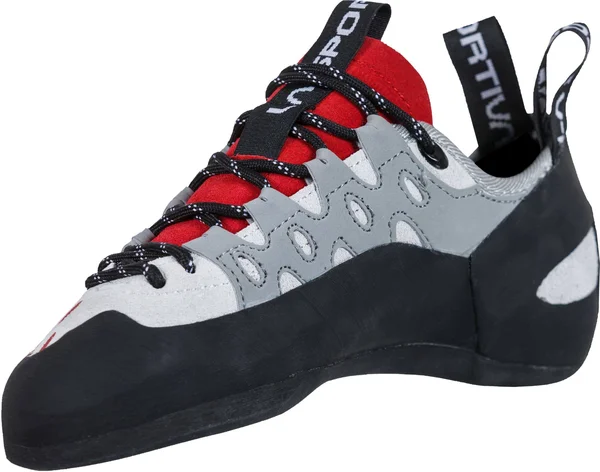 La Sportiva Tarantulace Climbing Shoe - Women's Grey/Hibiscus - 38