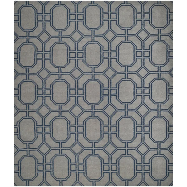 Safavieh 6& x 6& Square Dhurries DHU860B Blue - Orange Rug