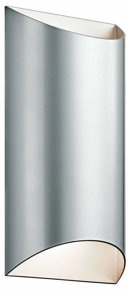 13.75 inch 20W 2 LED Medium Outdoor Wall Lantern Platinum Finish - 147-BEL-1903909 - Bailey Street Home - 5.50 x 4.25