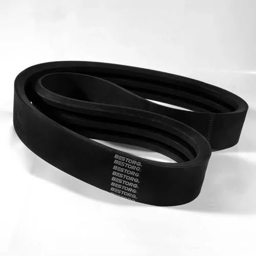 Bestorq 4/B108 Rubber V-Belt, Banded Black, 111x22 Length x 2.91x22 Width x 0.55x22 Height