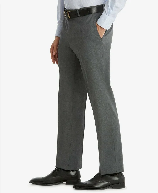 Tommy Hilfiger Men's Modern-Fit Th Flex Stretch Suit Pants - Grey