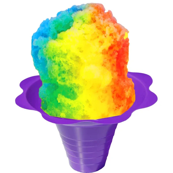 Medium Shaved Ice Sno Cone Flower Cups (8 oz) 250 Count Purple