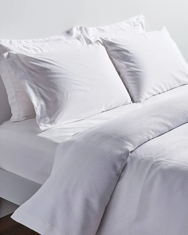 Frette at Home Creta Coverlet Queen, White