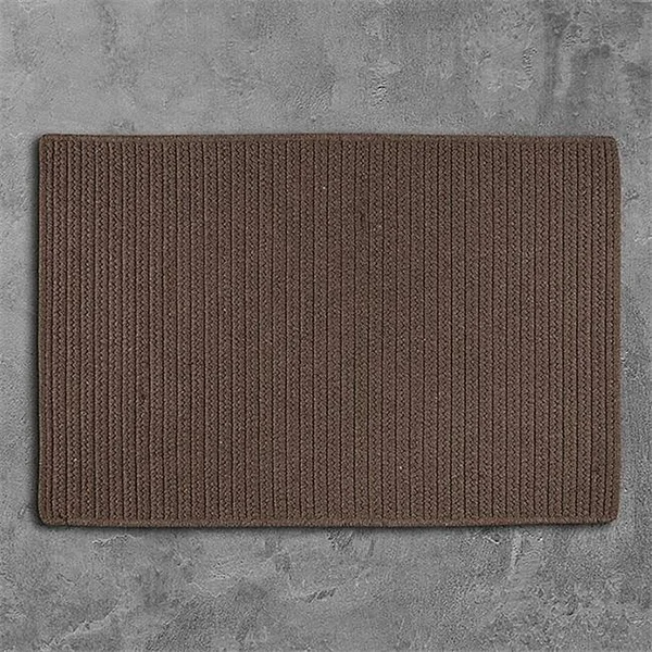 Colonial Mills LS01R060X084S 5 x 7 ft. Sunbrella Solid Braided Rug - Mink