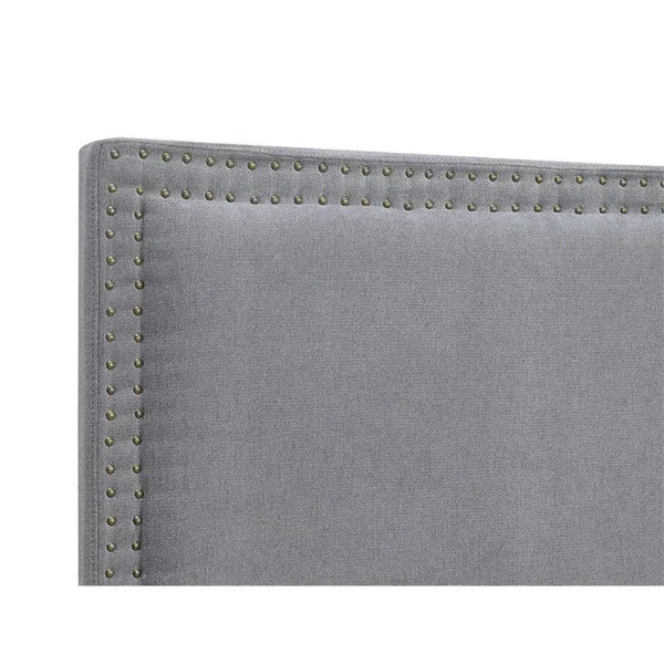 Pemberly Row Queen Panel Headboard in Slate Gray
