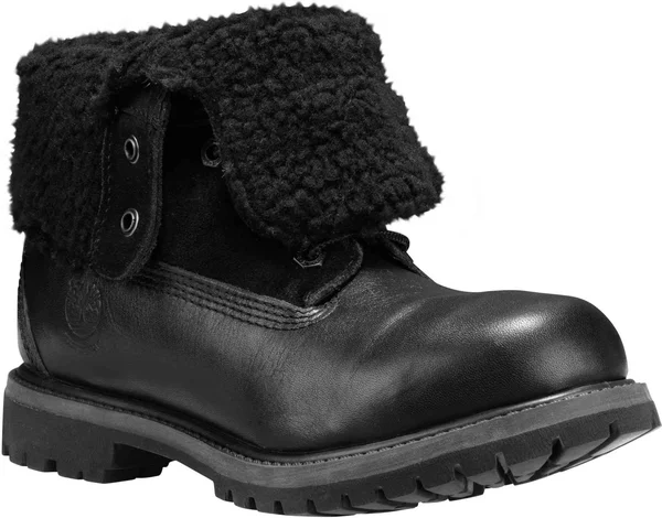 Timberland Authentics Teddy Fleece Waterproof Fold-Down Boots - Women's Black - 6.5