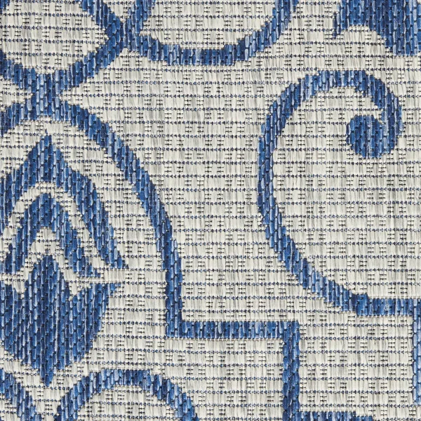 Nourison Garden Party GRD04 Area Rug - Ivory Blue, 7& x 10&