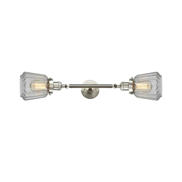 Innovations Lighting Chatham 2 Light Bath Vanity Light 208L SN G142 (Brushed Satin Nickel)