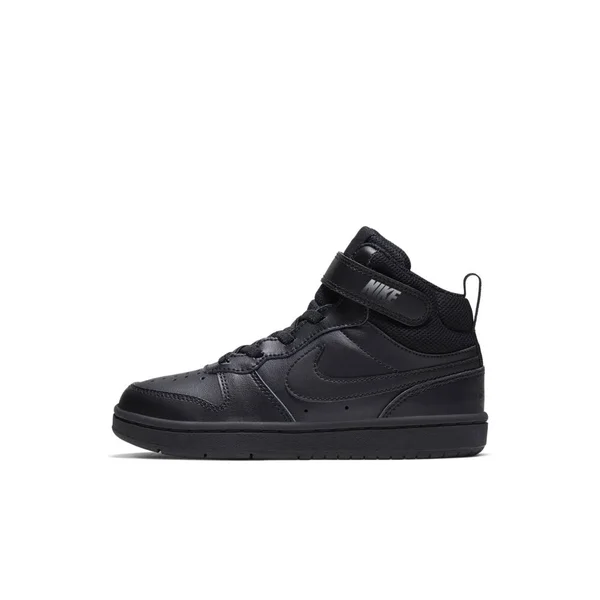 Nike Court Borough Mid 2 Little Kids& Shoes (Black)