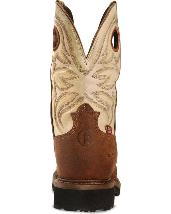 Tony Lama Men's Sienna Grizzly 3R Waterproof Steel-Toe Work Boots