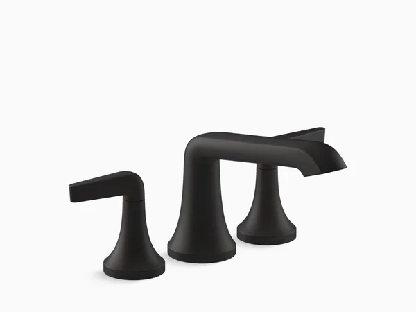 Kohler K-T22024-4 Tempered Deck Mounted Roman Tub FILLER, Matte Black