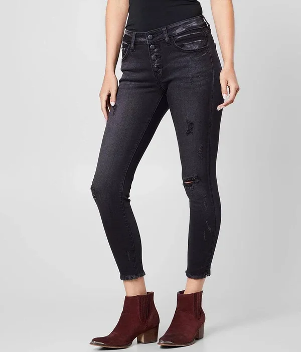 Kancan Signature Mid-Rise Ankle Skinny Jean - Blue 34/26, Women's