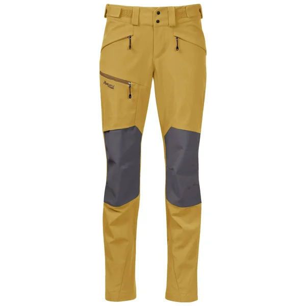 Bergans Rabot 365 Hybrid Pant Yellow, Womens Merino Full-Length Trousers, Size S - Color Mustard Yellow - Solid Dark Grey