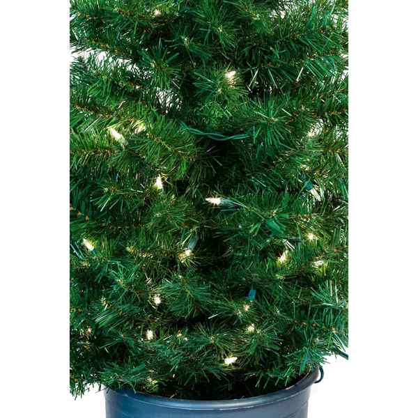Kurt Adler 5& Pre-Lit Potted Tree Set (Set of 2 Trees)