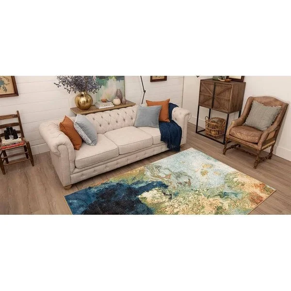 Mohawk Aurora Marble Ink Indoor Area Rug