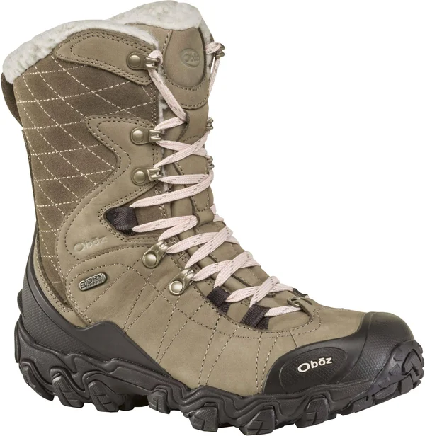 Oboz Women's Bridger 9 inch Insulated B-Dry (7.5 Wide BRINDLE)