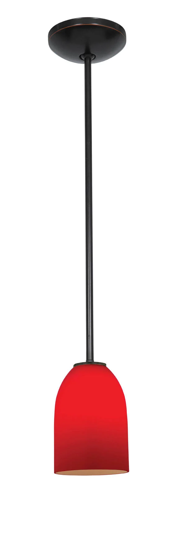 Access Lighting Bordeaux 1-Light Pendant - Brushed Steel - 28018-1R-BS/OPL