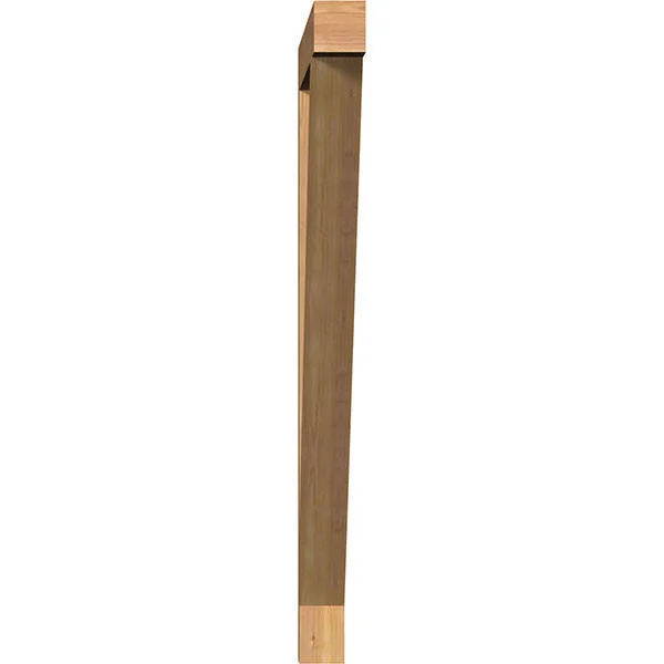 Ekena Millwork 3 1/2x22W x 42x22D x 48x22H Traditional Block Smooth BRACKET - Western Red Cedar