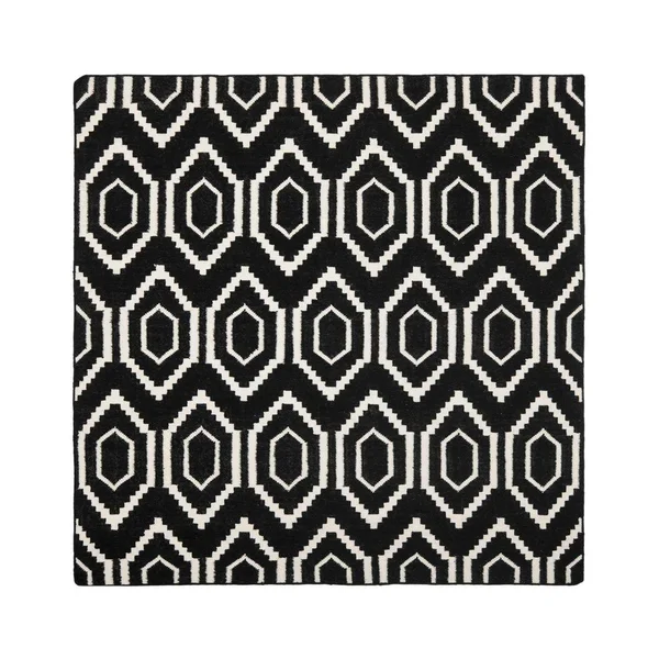 Safavieh 8& x 10& Dhurries DHU556L Black - Ivory Rug