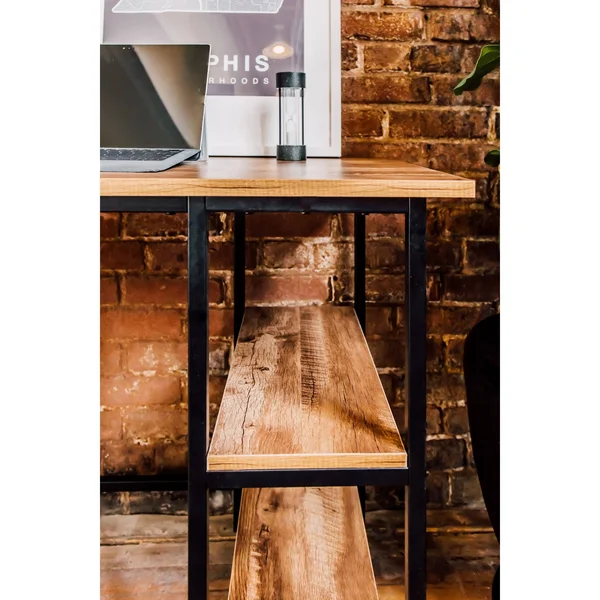 OneSpace Camden 4 Shelf - Classic Oak Computer Desk