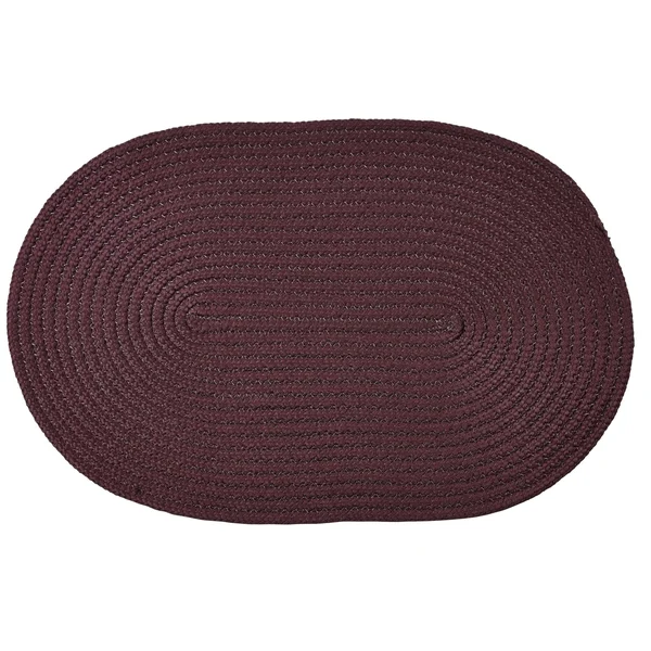 Better Trends Country Braid Collection Is Durable and Stain Resistant Reversible Indoor Area Utility Rug - Straw Solid 24x22 x 1