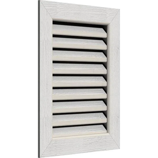 Ekena Millwork GVWVE14X1801RFPWR 14x22W x 18x22H Vertical Gable Vent (19x22W x 23x22H Frame Size): Primed - Functional, Rough Saw