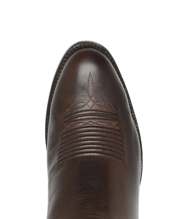 Lucchese Collins GY1504.63 Mens Whiskey Burnished Baby Buffalo Boots 15 - D, Whiskey Burnished
