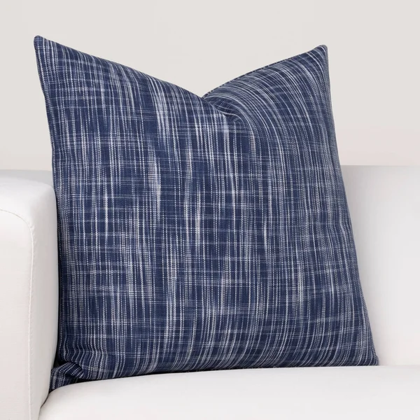 Ernest Hemingway Outrigger Blue Designer Throw Pillow - 30x30
