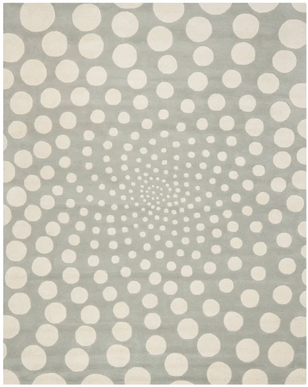 Safavieh Soho SOH766 Grey/Ivory 6& x 6& Round Area Rug