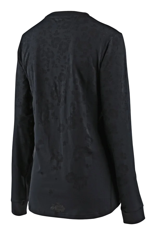 Troy Lee Designs Women's Floral Lilium Jacquard Jersey - Xs - Black