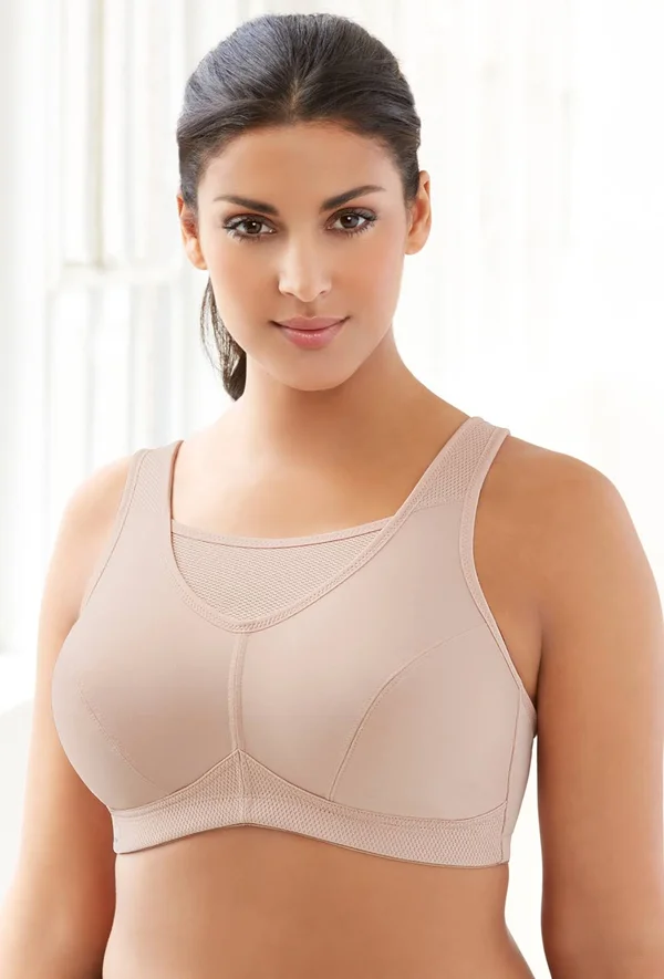 Glamorise No Bounce Cami Sports Bra, Cafe (1066) 44G
