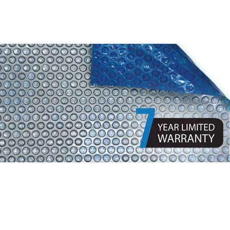 Blue Wave 14-mil Solar Blanket for Rectangular In-Ground Pools Silver and Blue, Size: 15-ft x 30-ft